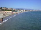 The beach towards the city of Savona